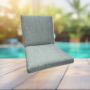 Sunbrella Cast Mist Universal Patio Chair Cushion With Ties