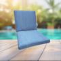 Sunbrella Cast Ocean Universal Patio Chair Cushion With Ties
