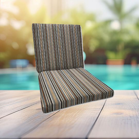 Sunbrella Cultivate Stone Universal Patio Chair Cushion With Ties