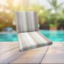Sunbrella Direction Linen Universal Patio Chair Cushion With Ties