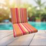 Sunbrella Dolce Mango Universal Patio Chair Cushion With Ties
