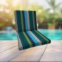 Sunbrella Expand Calypso Universal Patio Chair Cushion With Ties