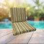 Sunbrella Foster Metallic Universal Patio Chair Cushion With Ties