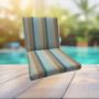 Sunbrella Gateway Mist Universal Patio Chair Cushion With Ties