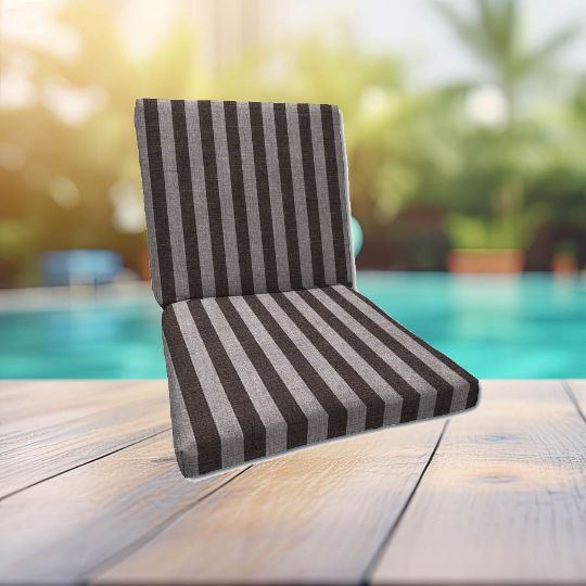 Sunbrella Sail Away Java Universal Patio Chair Cushion With Ties