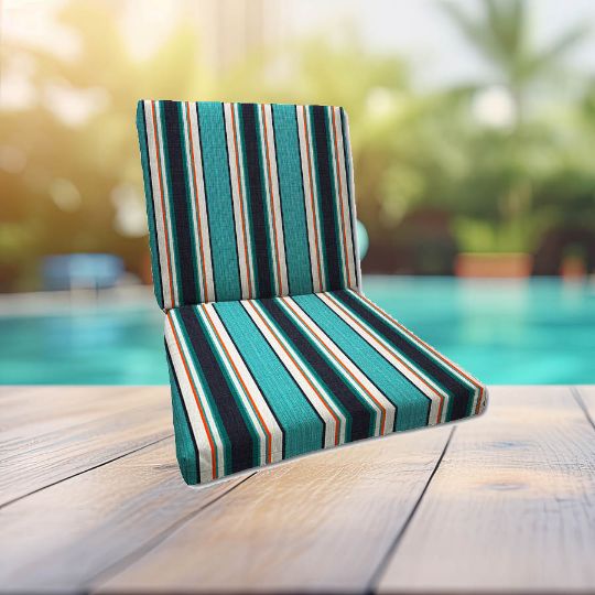 Sunbrella Token Surfside Universal Patio Chair Cushion With Ties