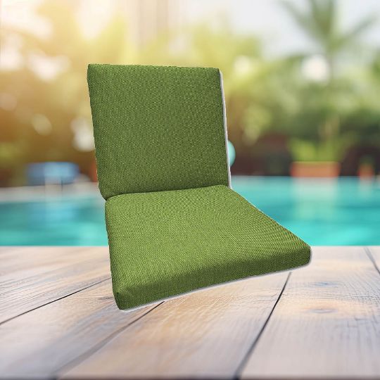 Sunbrella Spectrum Cilantro Universal Patio Chair Cushion With Ties