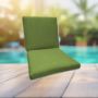 Sunbrella Spectrum Cilantro Universal Patio Chair Cushion With Ties