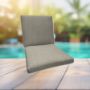 Sunbrella Spectrum Dove Universal Patio Chair Cushion With Ties