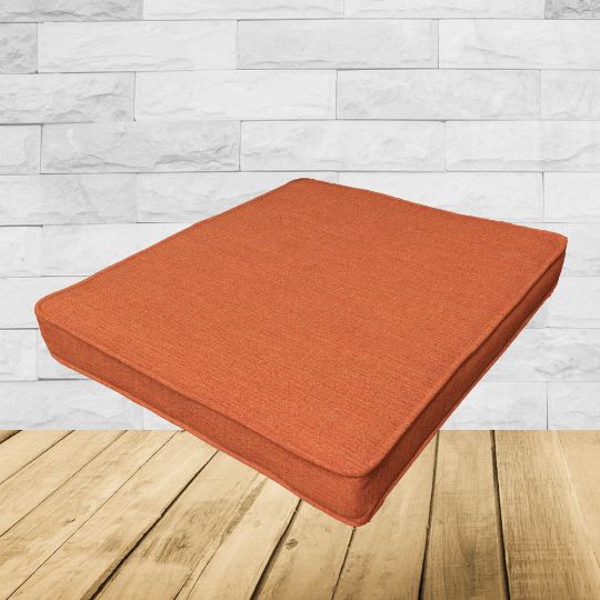 Sunbrella Exhale Adobe Outdoor Patio Dining Chair Seat Cushions – Durable & Stylish Patio Comfort