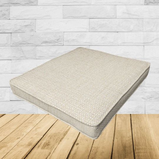 Sunbrella Linville Parchment Outdoor Patio Dining Chair Seat Cushions – Durable & Stylish Patio Comfort