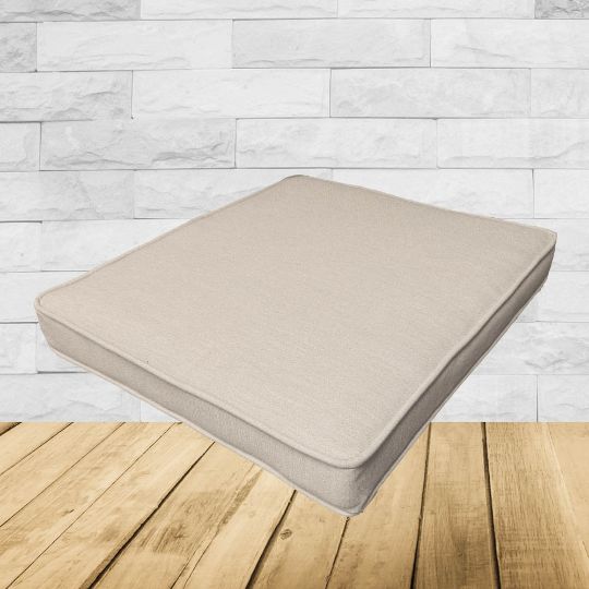 Sunbrella Nuance Eggshell Outdoor Patio Dining Chair Seat Cushions – Durable & Stylish Patio Comfort