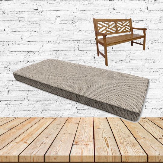 Sunbrella Sand Breeze Outdoor Bench cushion Or Swing Cushion