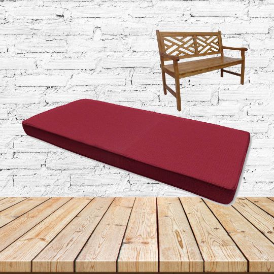 Canvas Burgundy Outdoor Bench cushion Or Swing Cushion