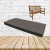 Sunbrella Canvas Coal Custom Outdoor Bench Cushion