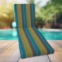 Classic Universal Chaise Lounge Cushions | Sunbrella Astoria Lagoon Fabric | 3 Sizes