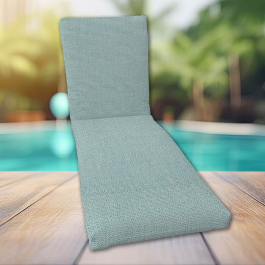 Classic Universal Chaise Lounge Cushions | Sunbrella Bliss Dew Fabric | 3 Sizes