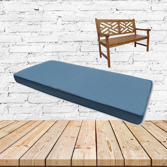 Sunbrella Canvas Sapphire Outdoor Bench Cushion