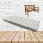 Sunbrella Canvas White Outdoor Bench Cushion