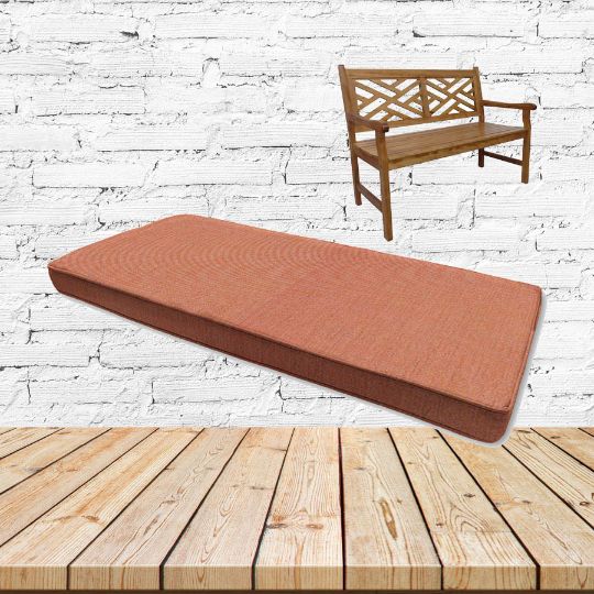 Sunbrella Cast Coral Outdoor Bench Cushion