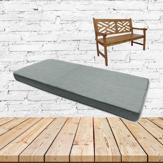 Sunbrella Cast Mist Outdoor Bench Cushion