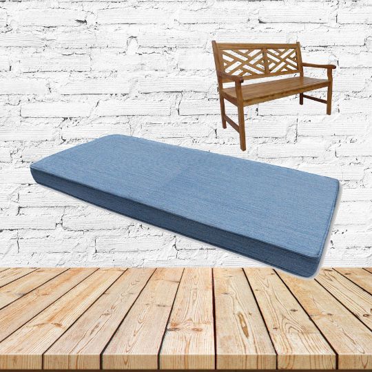 Sunbrella Cast Ocean Outdoor Bench Cushion