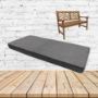 Sunbrella Cast Slate Outdoor Bench Cushion
