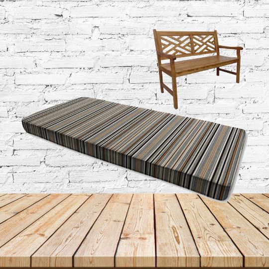 Sunbrella Cultivate Stone Outdoor Bench Cushions
