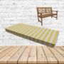 Sunbrella Sail Away Sunflower Outdoor Bench Cushions
