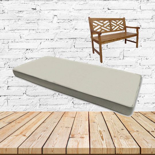 Sunbrella Spectrum Eggshell Outdoor Bench Cushion