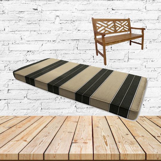 Sunbrella Berenson Tuxedo Outdoor Bench Cushion