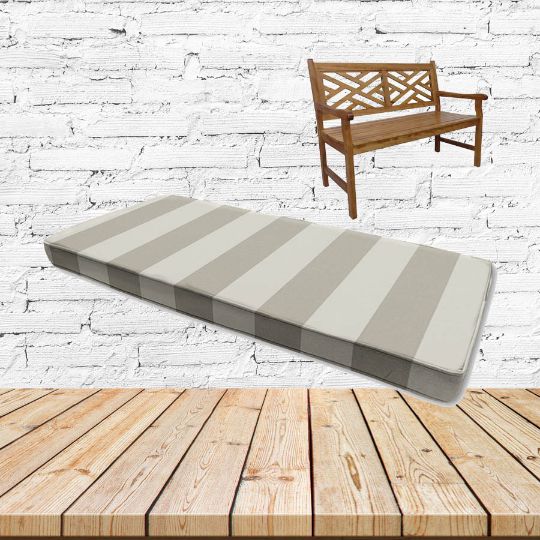 Solana Seagull Sunbrella Fabric Patio Dining Chair Seat Cushion