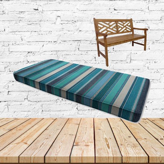 Ascend Oasis Sunbrella Fabric Patio Dining Chair Seat Cushion
