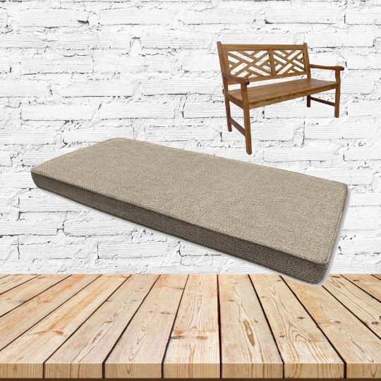 Chartres Malt Sunbrella Fabric Patio Dining Chair Seat Cushion