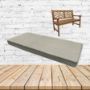 Chartres Pebble Sunbrella Fabric Patio Dining Chair Seat Cushion