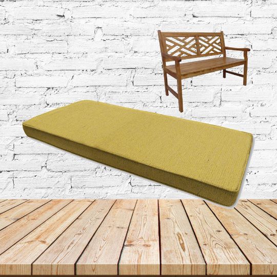Heritage Dijon Sunbrella Fabric Patio Dining Chair Seat Cushion