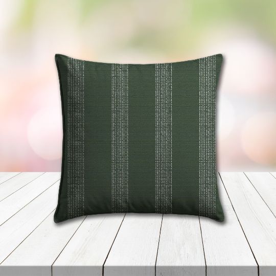 Sunbrella Caper Moss Outdoor Pillow | Custom Patio Pillows in Sunbrella Fabrics