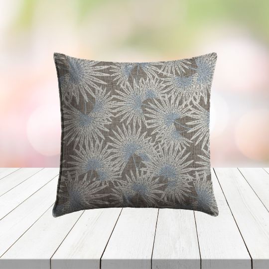 Sunbrella Etta Vapor Outdoor Pillow | Custom Patio Pillows in Sunbrella Fabrics