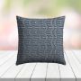 Sunbrella Figure Indigo Outdoor Pillow | Custom Patio Pillows in Sunbrella Fabrics