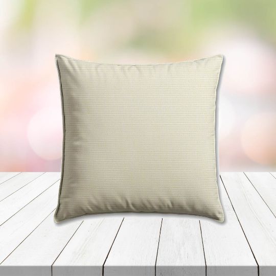 Sunbrella Canvas Birds Eye Outdoor Pillow } Custom Patio Pillows