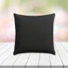 Sunbrella Canvas Black Outdoor Pillow } Custom Outdoor Patio Pillows & Cushions