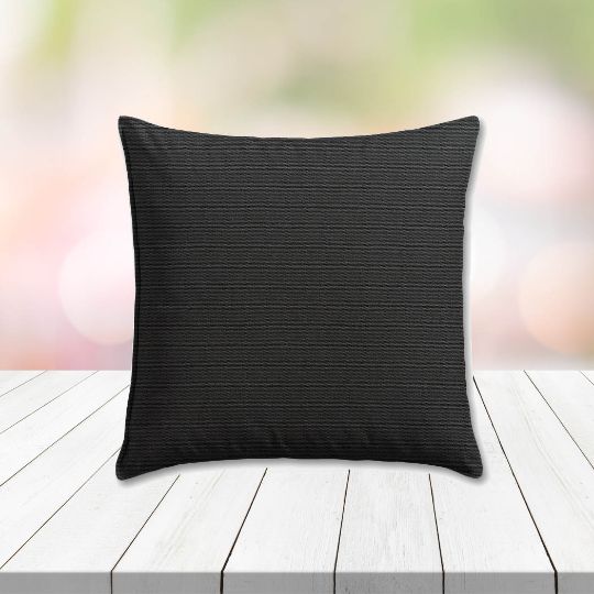 Sunbrella Canvas Black Outdoor Pillow } Custom Outdoor Patio Pillows & Cushions