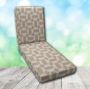 Boxed Chaise Lounge Cushions – Custom Sizes in Sunbrella Assemble Sand