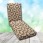 Boxed Chaise Lounge Cushions – Custom Sizes in Sunbrella Assemble Teak