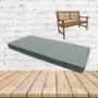 Pashmina Mist Sunbrella Fabric Patio Dining Chair Seat Cushion