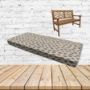 Agra Pebble Sunbrella Fabric Patio Dining Chair Seat Cushion