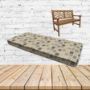 Blox Slate Sunbrella Fabric Patio Dining Chair Seat Cushion