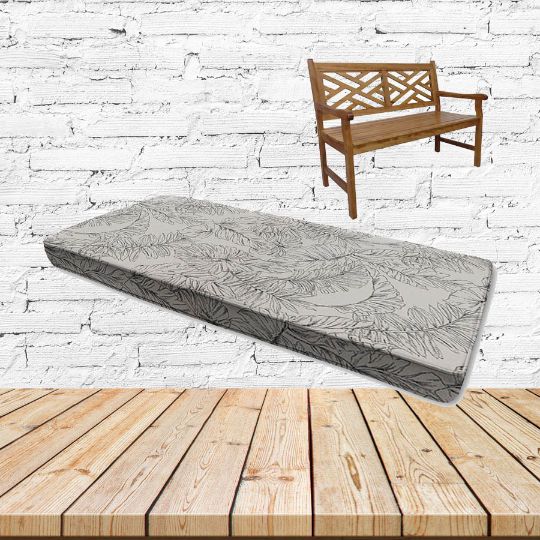 Calm Graphite Sunbrella Fabric Patio Dining Chair Seat Cushion