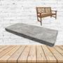 Calm Graphite Sunbrella Fabric Patio Dining Chair Seat Cushion