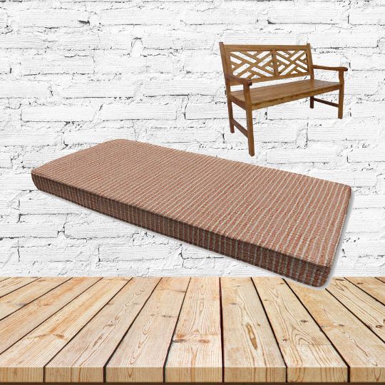 Cassava Coral Sunbrella Fabric Patio Dining Chair Seat Cushion